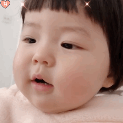 萌娃丸子妹表情包动图
