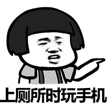 上厕所玩手机