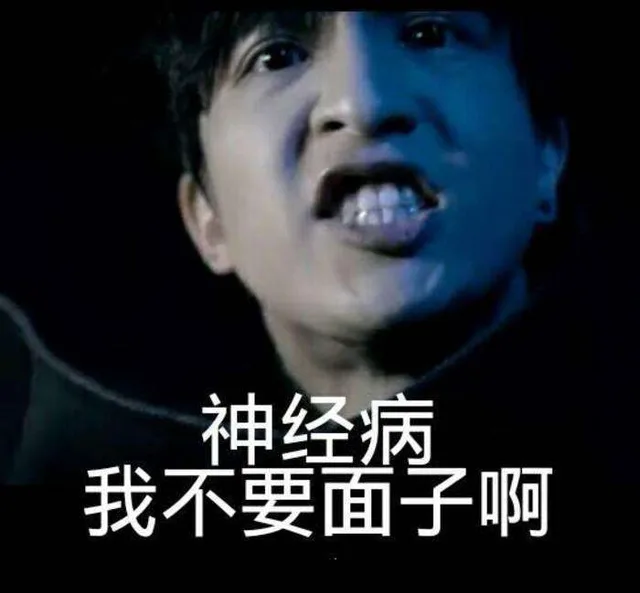 神经病我不要面子啊