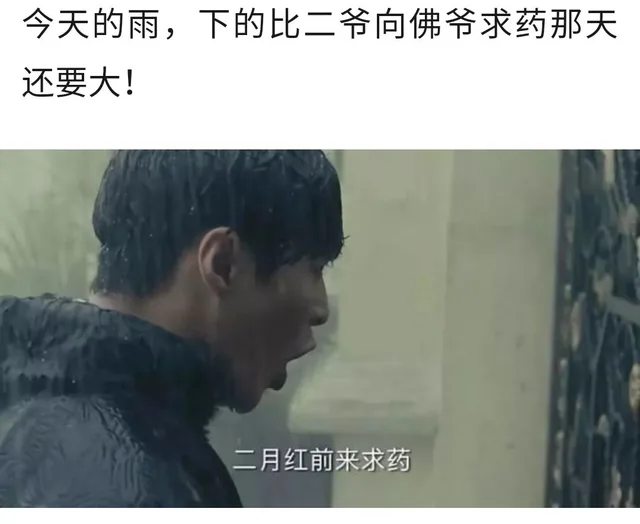 今天的雨,下的比二爷向佛爷求药那天还要大!二月红前来求药（今天的雨,下的比二爷向佛爷求药那天还要大!二月红前来求药）