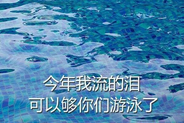 今年我流的泪可以够你们游泳了（今年我流的泪可以够你们游泳了）
