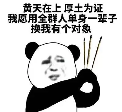 皇天在上厚土为证 我愿用全群人单身一辈子换我有个对象