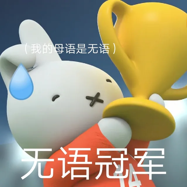 我的母语是无语)无语冠军