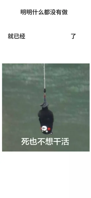 明明什么都没有做就已经了死也不想干活