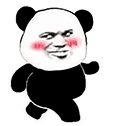 熊猫头走路 GIF