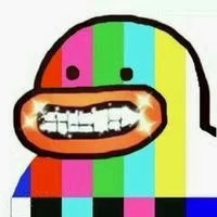 彩虹色鸭子头像