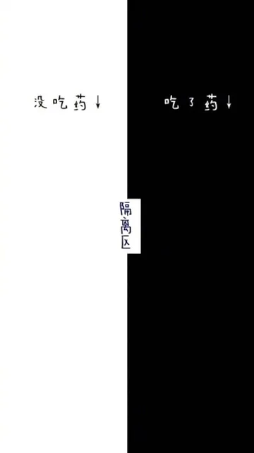 隔离区：没吃药，吃了药（隔离区：没吃药，吃了药）