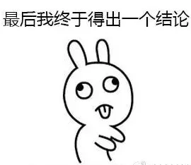 最后我终于得出一个结论