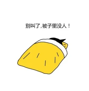 别叫了，被子里没人！