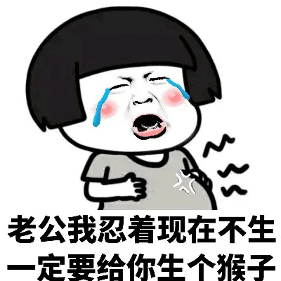 老公我忍者现在不生 一定要给你生个猴子