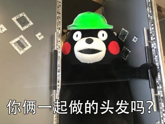 你俩一起做的头发吗?