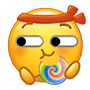 小黄脸吃东西表情包 _emoji