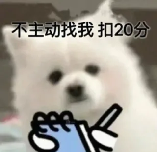 不主动找我 扣20分