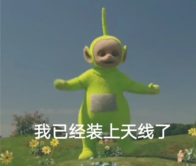 我已经装上天线了