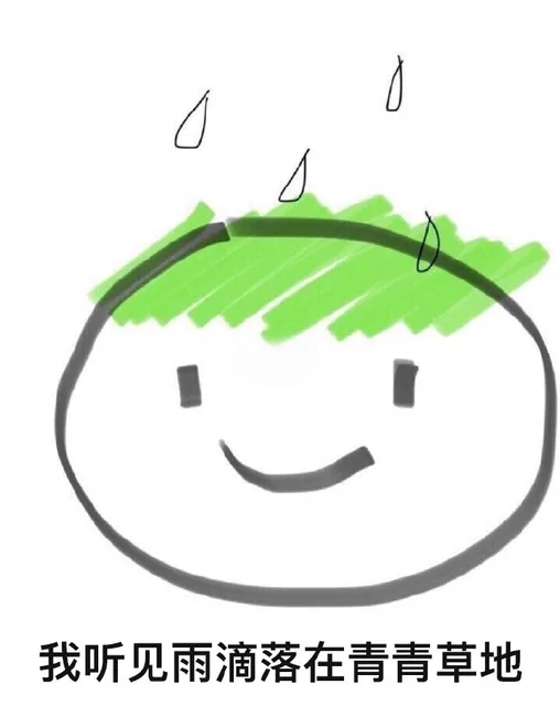 我听见雨滴落在青青草地