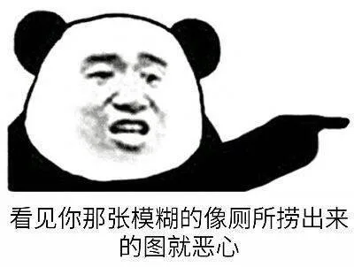 看见你那张模糊的像厕所捞出来的图就恶心（看见你那张模糊的像厕所捞出来的图就恶心）