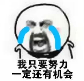 我只要努力一定还有机会