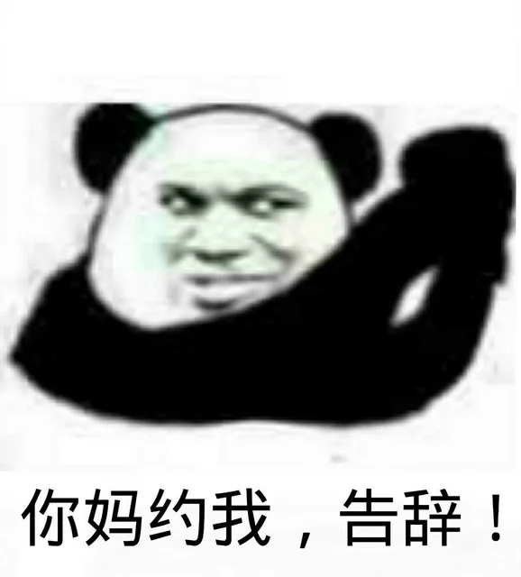 你妈约我，告辞！（熊猫头）（你妈约我，告辞！（熊猫头））