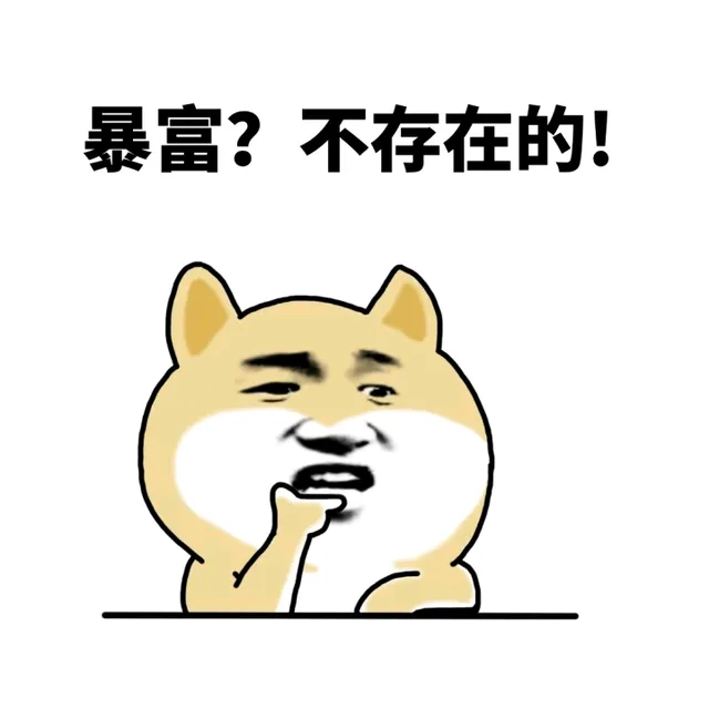 暴富？不存在的！