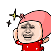 开心的跳起来