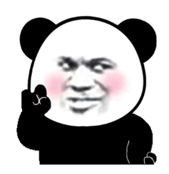 敲敲门 超大霸屏熊猫头表情包（敲敲门 超大霸屏熊猫头表情包）
