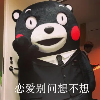 不谈恋爱，屁事没有_熊本熊表情包