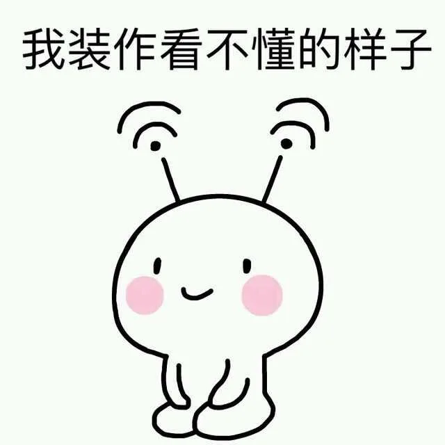 我装作看不懂的样子