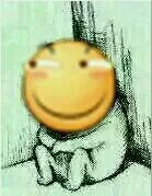 滑稽表情蹲角落