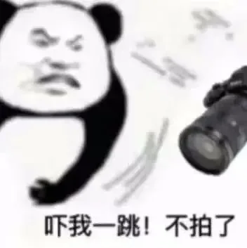 吓我一跳！不拍了