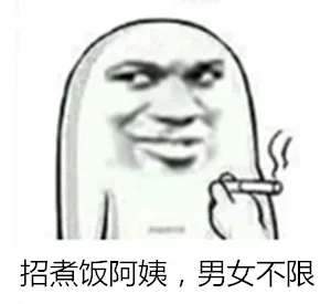 招煮饭阿姨男女不限_无节操_搞笑_语文表情包