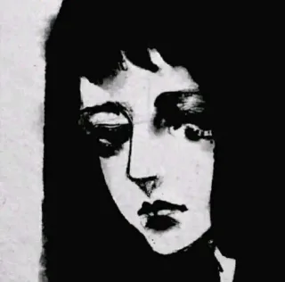 黑白色系简约女头