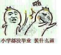 小学生都没毕业，装什么逼，啪
