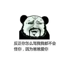 反正你怎么骂我我都不会怪你，因为爸爸爱你（反正你怎么骂我我都不会怪你，因为爸爸爱你）