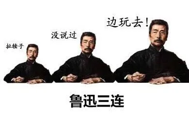 鲁迅三连：扯犊子 没说过 边玩去
