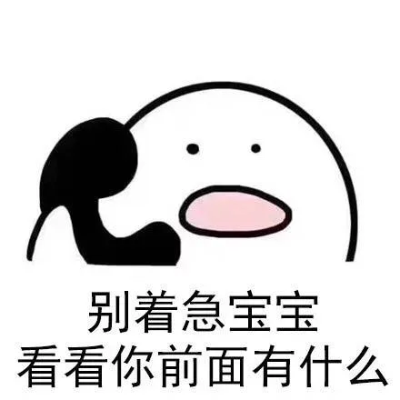 别着急宝宝，看看你前面有什么
