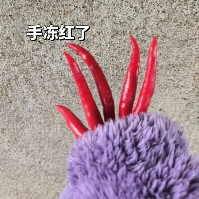 手冻红了（手冻红了）
