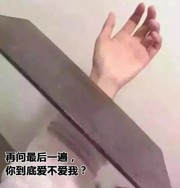 再问最后一遍， 你到底爱不爱我？要不我就切下我的手（再问最后一遍， 你到底爱不爱我？要不我就切下我的手）