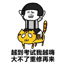 越到考试我越嗨 大不了重修再来