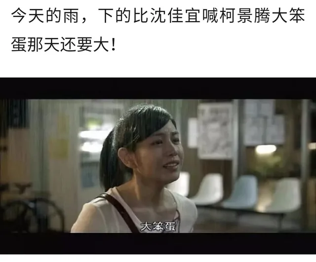 今天的雨,下的比沈佳宜喊柯景腾大笨蛋那天还要大!大笨蛋