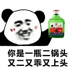 你是一瓶二锅头，又二又乖又上头