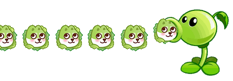 豌豆射手加速发射菜狗emoji