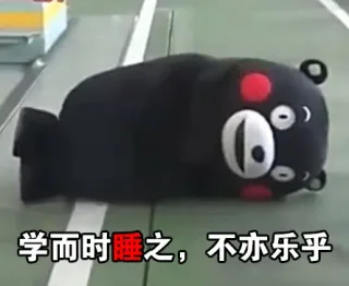 学而时睡之，不亦乐乎