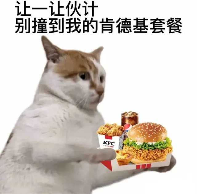 让一让伙计别撞到我的肯德基套餐KFC（让一让伙计别撞到我的肯德基套餐KFC）