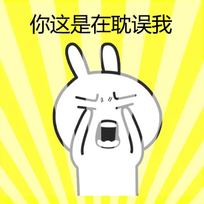你这是在耽误我