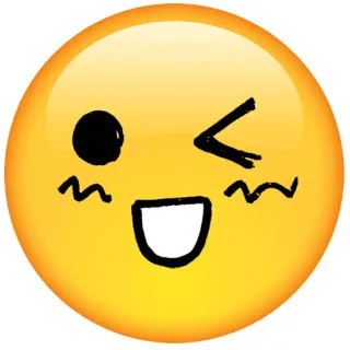 咧嘴笑