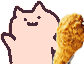 小猫摇鸡腿