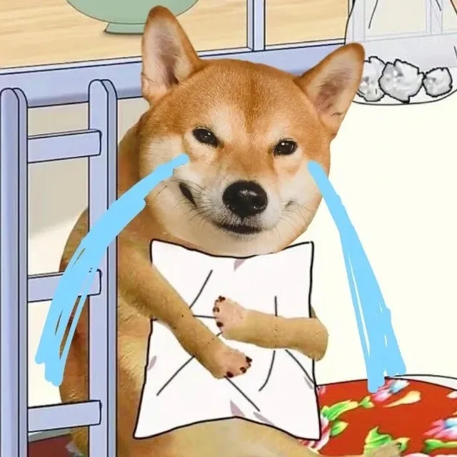 哭泣狗子表情包
