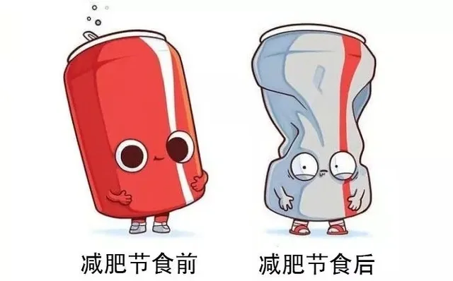 减肥节食前减肥节食后