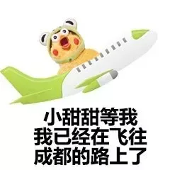 小甜甜等我我已经在飞成都的路上了（小甜甜等我我已经在飞成都的路上了）