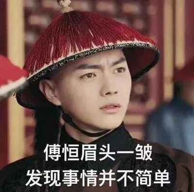 傅恒眉头一皱发现事情并不简单